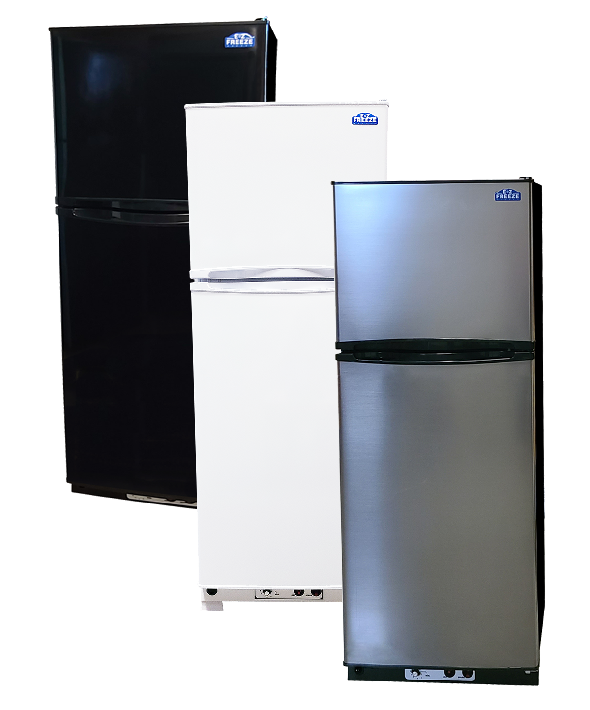 Small Propane Refrigerator  EZ Freeze 10 Cubic Foot Black